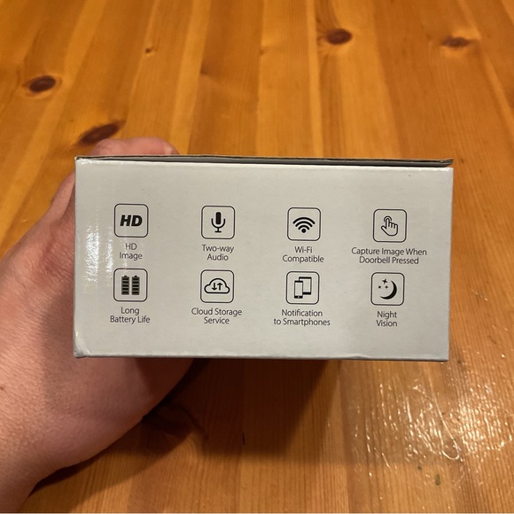 MINI DOORBELL CAMERA SYSTEM NEW HD WIFI SPEAKER NIGHT VISION GRAY CAPTURE IMAGES - Picture 2 of 8